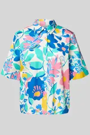 ETERNA Regular fit blouse in all-over look