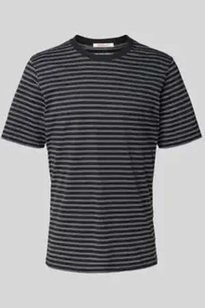 JACK & JONES T-shirt met geribde ronde hals