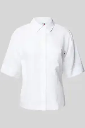 Tommy Hilfiger Relaxed fit overhemdblouse van puur linnen