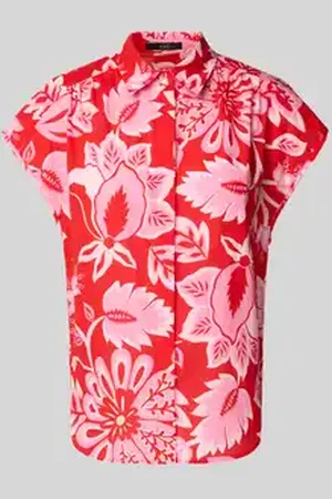 Oui Regular fit blouseshirt met kapmouwen