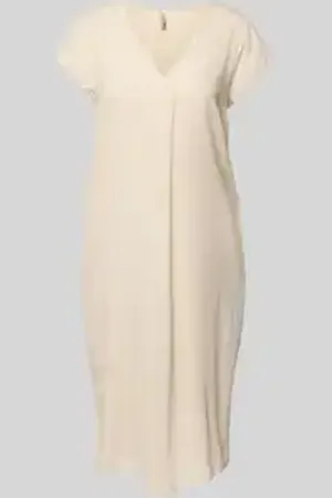 soyaconcept Knielange jurk van een mix van linnen en viscose, model 