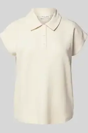 Christian Berg Regular fit poloshirt met knoopsluiting en kapmouwen