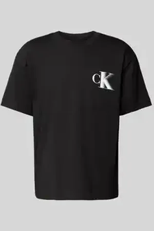 Calvin Klein T-shirt met labelprint en ronde hals