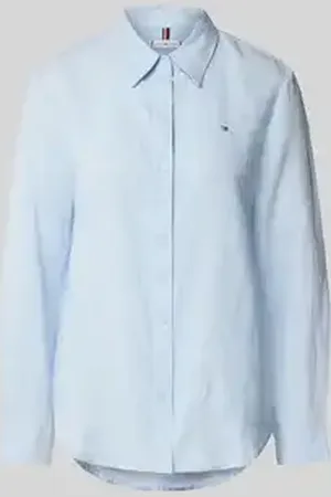 Tommy Hilfiger Regular fit overhemdblouse van puur linnen