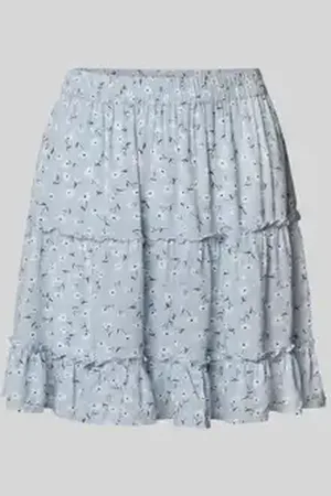 Pieces® Uitlopende minirok met all-over motief, model 