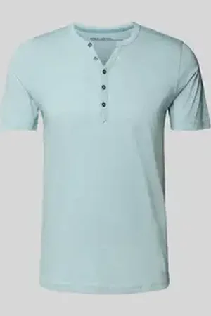 McNeal T-shirt met korte knoopsluiting