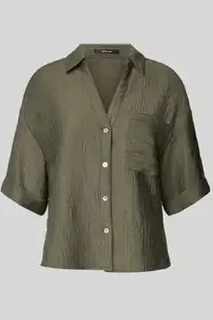 Opus Regular fit blouse met structuurmotief, model 
