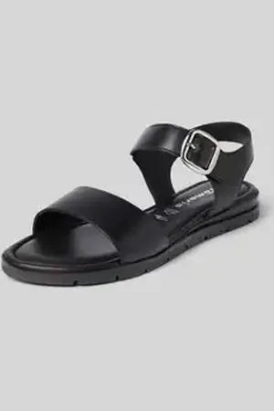 Tamaris Sandalen van leer met klittenbandsluiting