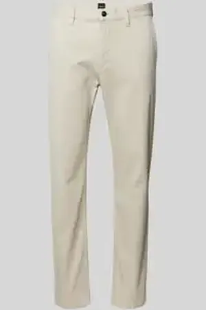 HUGO BOSS Tapered fit chino met steekzakken