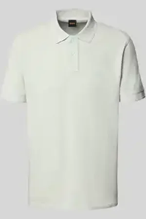 HUGO BOSS Slim fit poloshirt met labelprint, model 