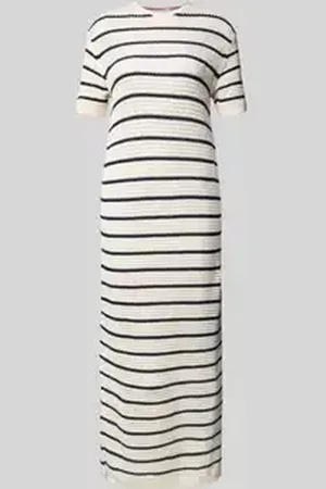 Tommy Hilfiger Regular fit gehaakte jurk van katoenmix