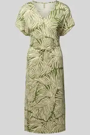 soyaconcept Midi-jurk met strikceintuur, model 