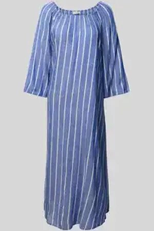 Christian Berg Midi-jurk met 3/4-mouwen van viscose