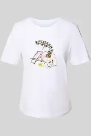 Marc Cain T-shirt met motiefprint