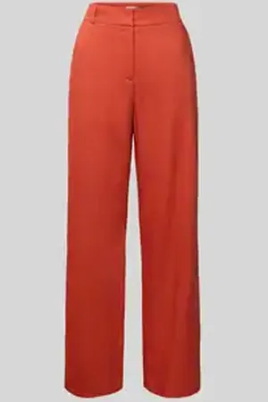 Jake*s Straight leg stoffen broek met steekzakken