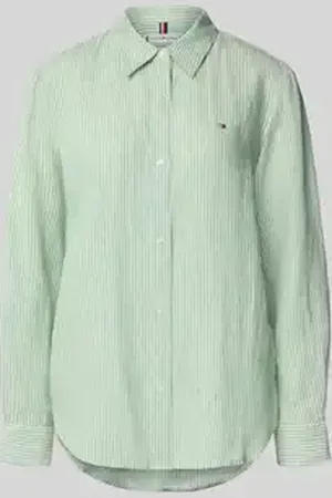 Tommy Hilfiger Regular fit overhemdblouse van puur linnen