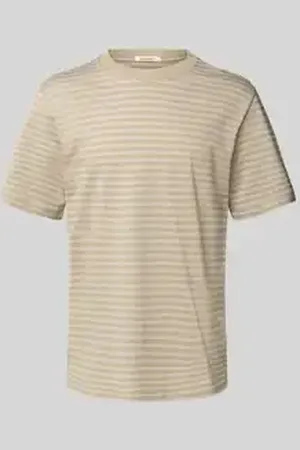 JACK & JONES T-shirt met geribde ronde hals