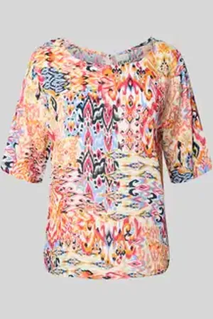 Ichi Regular fit blouse met ronde hals, model 