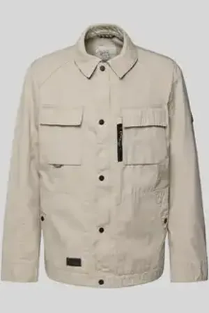 Camel Active Jack met platte kraag en borstzakken