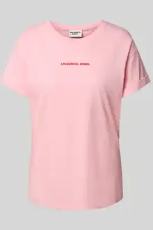 Colourful rebel T-shirt met labelprint