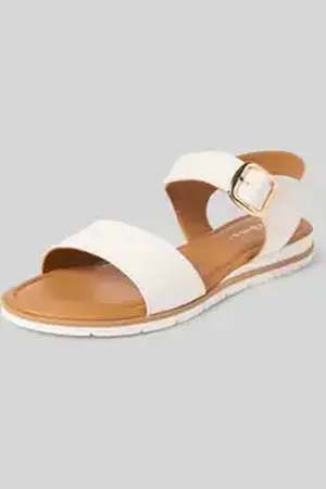 Tamaris Sandalen van leer met klittenbandsluiting