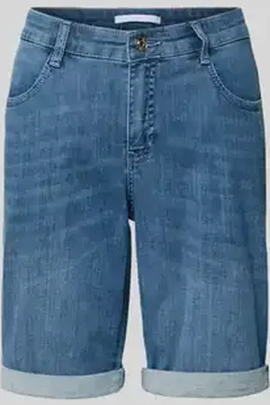 Mac Regular fit korte jeans met steek- en achterzakken