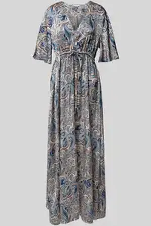 B YOUNG Maxi-jurk met V-hals, model 
