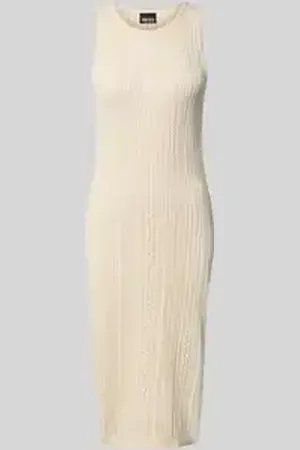 Pieces® Loose fit gebreide jurk van puur katoen, model 