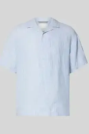 JACK & JONES Regular fit linnen overhemd met reverskraag