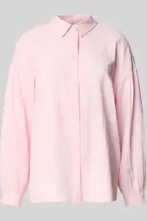 Pieces® Relaxed fit overhemdblouse van puur katoen, model 