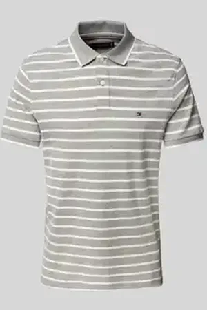 Tommy Hilfiger Regular fit poloshirt van een mix van katoen en linnen
