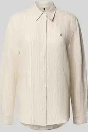 Tommy Hilfiger Regular fit overhemdblouse van puur linnen