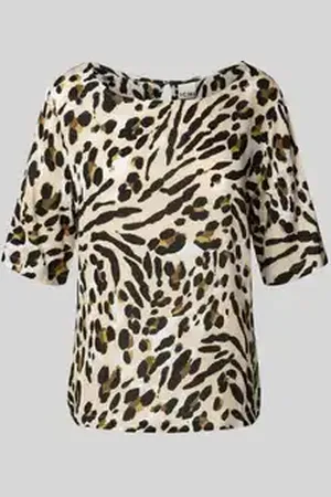 Ichi Regular fit blouse met ronde hals, model 