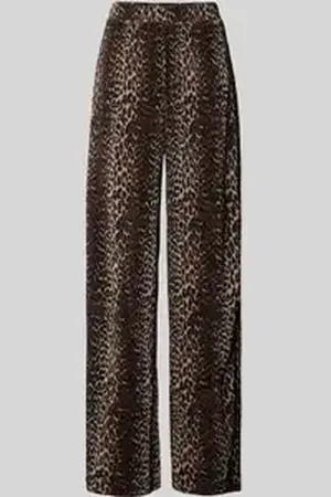 Pieces® Wijde broek van crêpe afwerking, model 