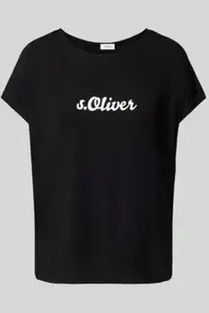 QS by s.Oliver Loose fit T-shirt met extra brede schouders