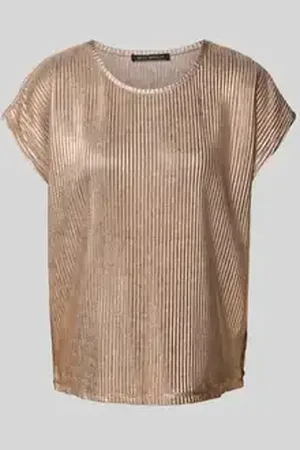 Betty Barclay T-shirt met geribde ronde hals