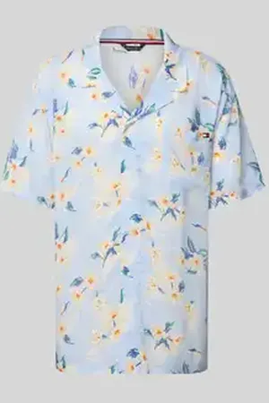 Tommy Hilfiger Regular fit bowlingoverhemd van een mix van modal en viscose