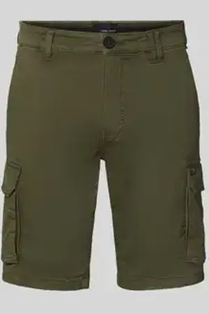 Blend Regular fit korte broek met cargozakken