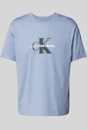 Calvin Klein T-shirt met labelprint en ronde hals