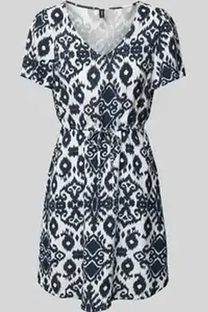 VERO MODA Mini-vrijetijdsjurk van pure viscose, model 