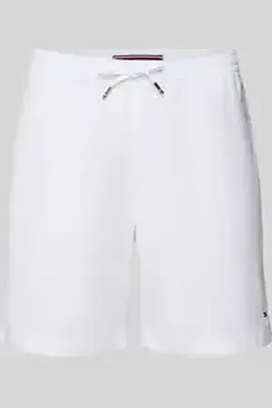 Tommy Hilfiger Regular fit korte broek van een mix van katoen en elastaan
