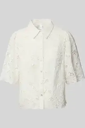 Y.A.S Regular fit blouse met broderie anglaise, model 