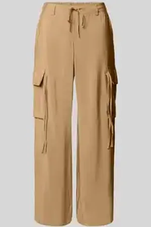 Zero Broek met plissévouwen en elastische band