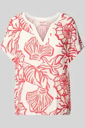 Oui Regular fit blouseshirt met V-hals