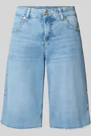 Mac Baggy fit jeansbermuda met steekzakken, model 