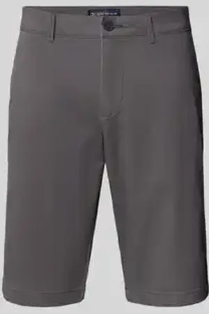 TOM TAILOR Regular fit bermuda van een mix van katoen en elastaan