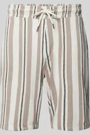 Lindbergh Relaxed fit korte broek met structuurmotief, model 