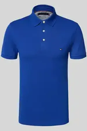 Tommy Hilfiger Slim fit poloshirt van een mix van katoen en elastaan