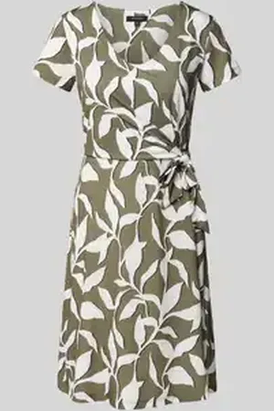 More & More Knielange jurk met knoopdetail