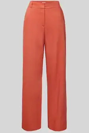 Jake*s Straight leg stoffen broek met steekzakken